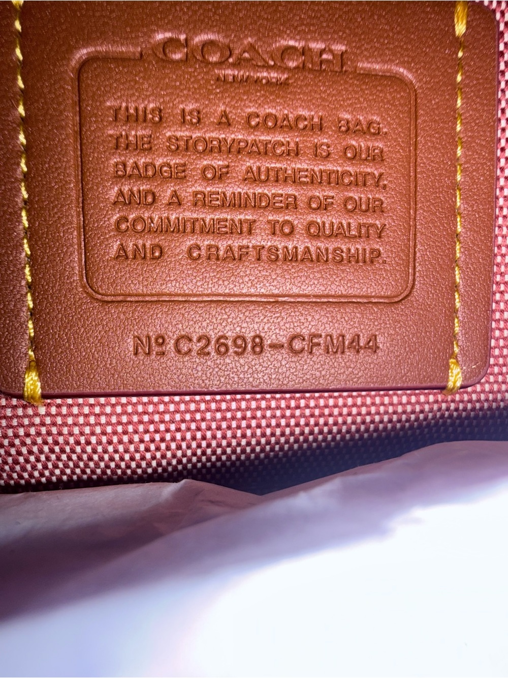 Coach Drifter Shoulder Bag 31 in clay suede / brass hardware -overseas exclusive - Picture 7 of 7